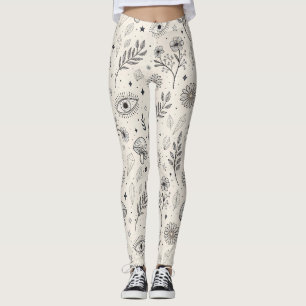 Hemels botanisch patroon (3) leggings