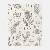 Hemels botanisch patroon (4) fleece deken (Voorkant)
