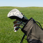 Hemels botanisch patroon (4) golfheadcover (Insitu)