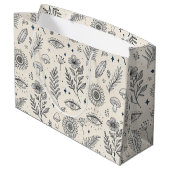 Hemels botanisch patroon (4) groot cadeauzakje (Achterkant Gekanteld)