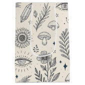 Hemels botanisch patroon (4) medium cadeauzakje (Achterkant)