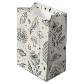 Hemels botanisch patroon (4) medium cadeauzakje (Achterkant Gekanteld)