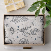 Hemels botanisch patroon (4) tissuepapier (Geschenk)