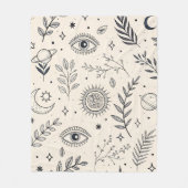 Hemels botanisch patroon (5) fleece deken (Voorkant)