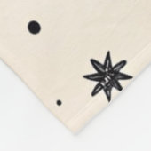 Hemels botanisch patroon (5) fleece deken (Hoek)