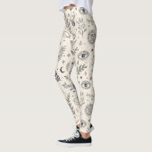 Hemels botanisch patroon (5) leggings (Links)