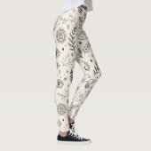 Hemels botanisch patroon (5) leggings (Rechts)