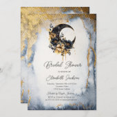 Hemels Bruidsboeket Maansymbool Bruidsshower Kaart (Voorkant / Achterkant)