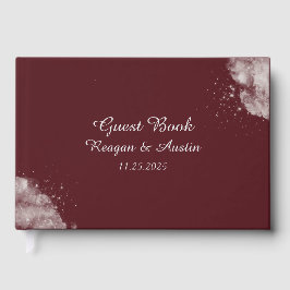 Hemels Burgundy Starlight Gastboek Gastenboek