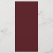 Hemels Burgundy Starlight Menu (Achterkant)