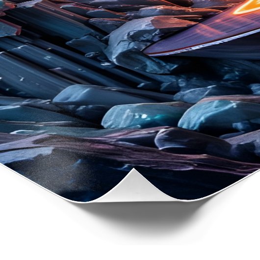 hemels cascadesculptuur perfect poster (Hoek)