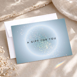 Hemels Confetti Glans Blauw Cadeaubon