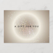 Hemels Confetti Glans Goud Cadeaubon (Voorkant)