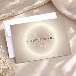 Hemels Confetti Glans Goud Cadeaubon