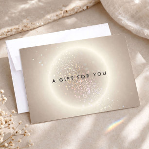 Hemels Confetti Glans Goud Cadeaubon