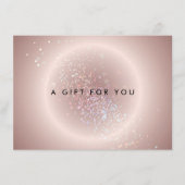 Hemels Confetti Gloeiend Roze Cadeaubon (Voorkant)
