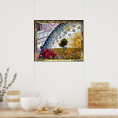  hemels: de flammarion gravure poster (Keuken)