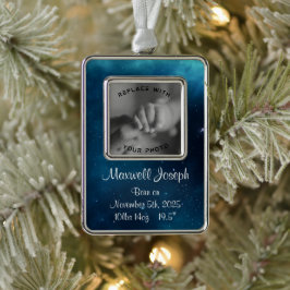 Hemels diepblauw ornament voor geboorte als aanden