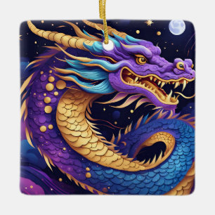 hemels drakendecoratie keramisch ornament