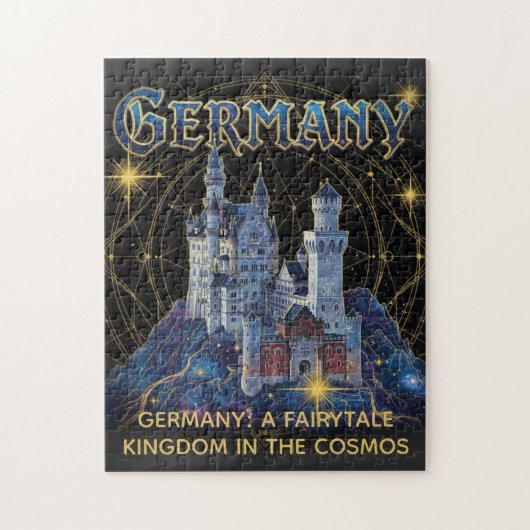 Hemels Duitsland Neuschwanstein Kasteel Kunst Legpuzzel (Verticaal)