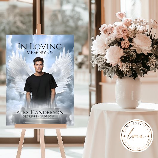 Hemels Engel Vleugels Memorial Welkomstbord Poster