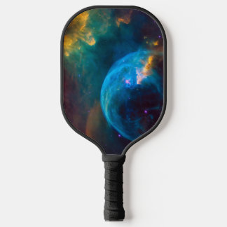 Hemels Foto Teal en Aqua Bubble Nevel Pickleball Paddle