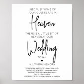 Hemels Gedicht Ter Herinnering Trouw Herdenkingsdi Poster (Voorkant)