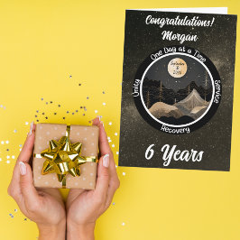 Hemels gepersonaliseerd kaartje voor nuchterheid m kaart