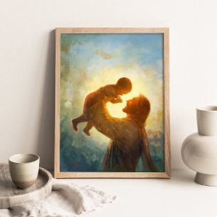Hemels Geschenk, Baby Christus Schilderij, Christe Poster