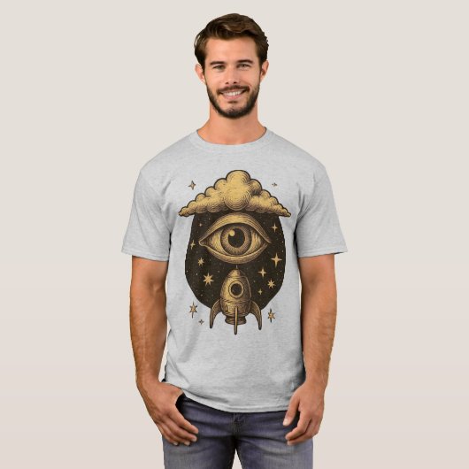 HEMELS GEZICHT – Het oog dat dromen lanceert T-shirt (Voorkant volledig)