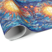 hemels Glas in lood-inpakpapier Cadeaupapier (Rol Hoek)