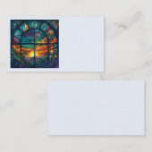 Hemels Glas in lood Kunstwerk Visitekaartjes (Voorkant / Achterkant)