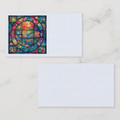 Hemels Glas in lood Kunstwerk Visitekaartjes (Voorkant / Achterkant)