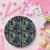 Hemels Glas in lood Papieren Bordje (Feest)