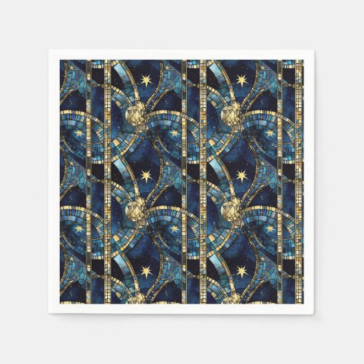 Hemels Glas in lood Servet (Voorkant)