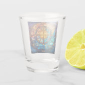 Hemels Glas in lood Shot Glass (Achterkant)