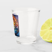 Hemels Glas in lood Shot Glass (Rechts)
