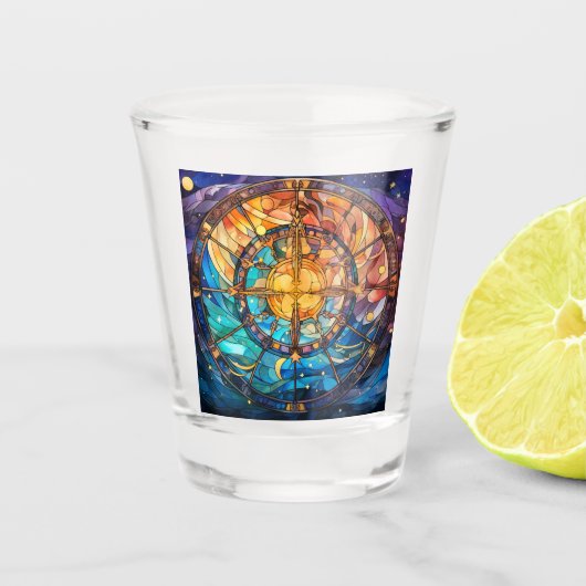 Hemels Glas in lood Shot Glass (Voorkant)