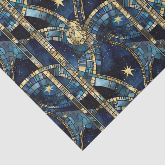 Hemels Glas in lood Tissuepapier (Detail)