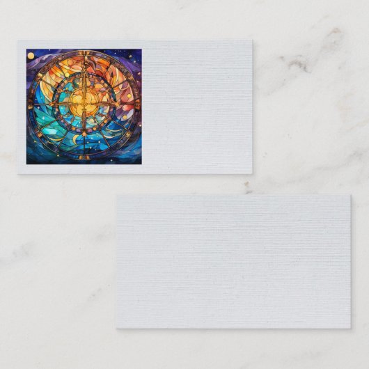 Hemels Glas in lood Visitekaartjes (Voorkant / Achterkant)