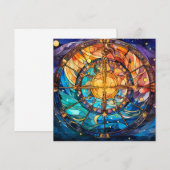 Hemels Glas in lood Wenskaart (Voorkant / Achterkant)