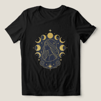 Hemels Godin Maan & Sterren Dames T-Shirt