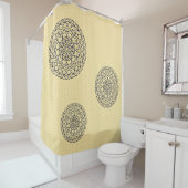 Hemels gordijn voor de douche (In situ)