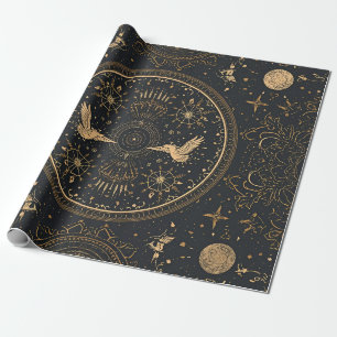 Hemels Goud Inpakpapier – Gothic Luxe Starry
