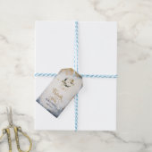 Hemels Goud Maan Sterren  Cadeaulabel (Met Touw)