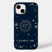 Hemels Goud Zon En Maan  Case-Mate iPhone Case (Achterkant)