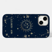 Hemels Goud Zon En Maan Case-Mate iPhone Case (Achterkant (horizontaal))