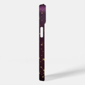 Hemels Goud Zon En Maan Sterren Bourgondiërrood Case-Mate iPhone Case (Achterkant / Rechts)