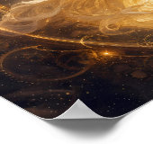 Hemels Gouden Hart Door Tijd Poster (Hoek)