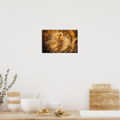 Hemels Gouden Hart Door Tijd Poster (Keuken)